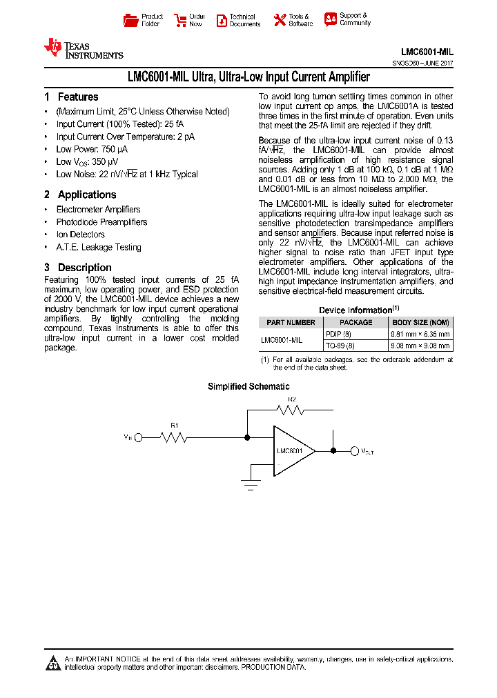 LMC6001-MIL_9079192.PDF Datasheet