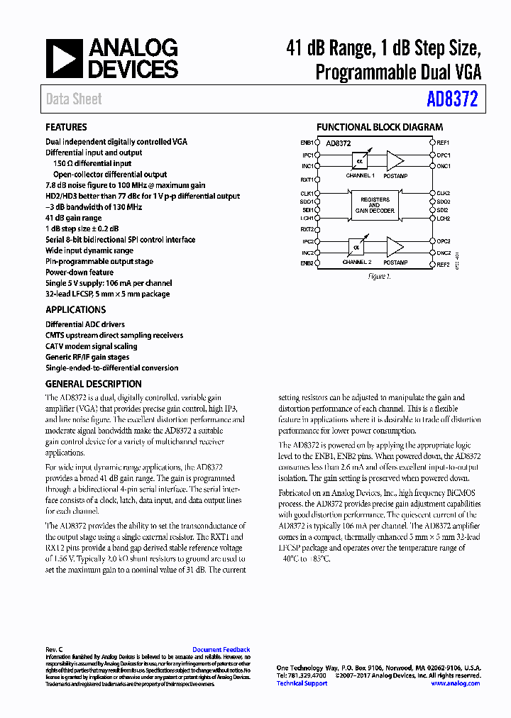 AD8372ACPZ-R7_9079954.PDF Datasheet