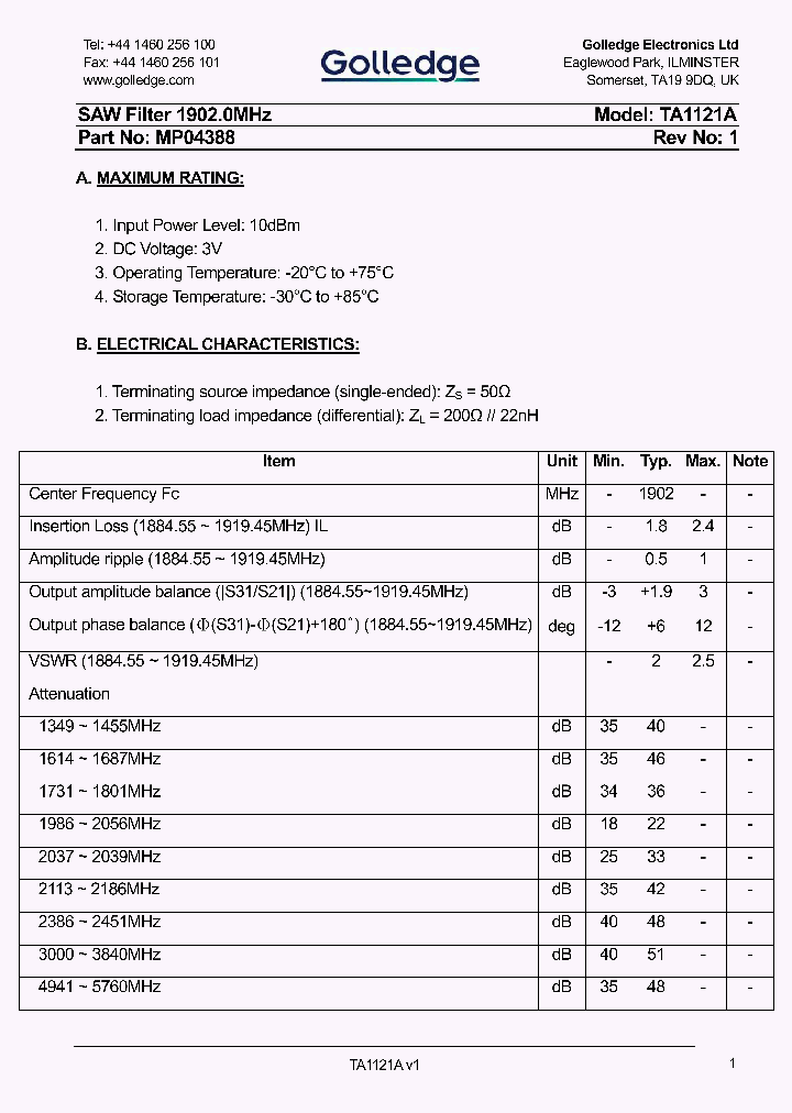 TA1121A_9080250.PDF Datasheet