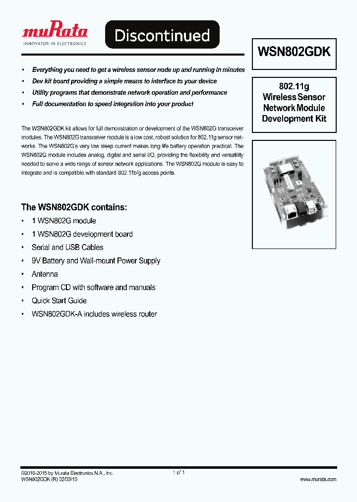WSN802GDK_9080918.PDF Datasheet