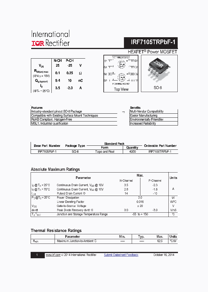 IRF7105PBF-1_9081759.PDF Datasheet