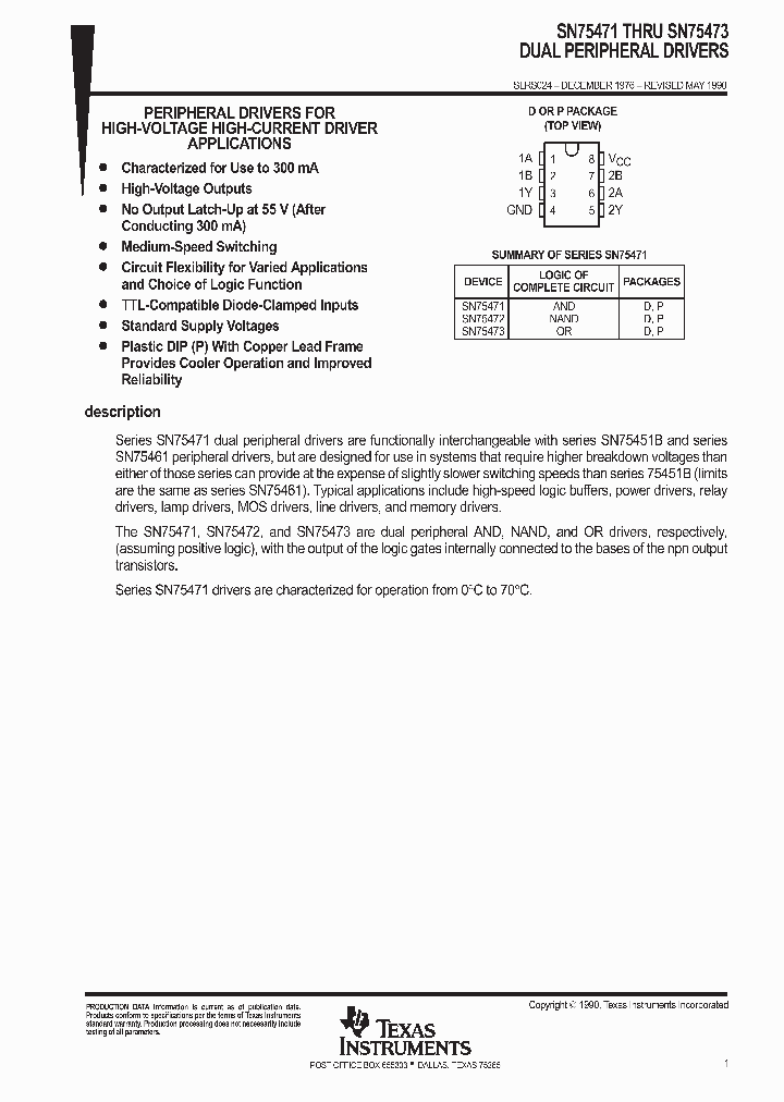 SN75471P_9082453.PDF Datasheet