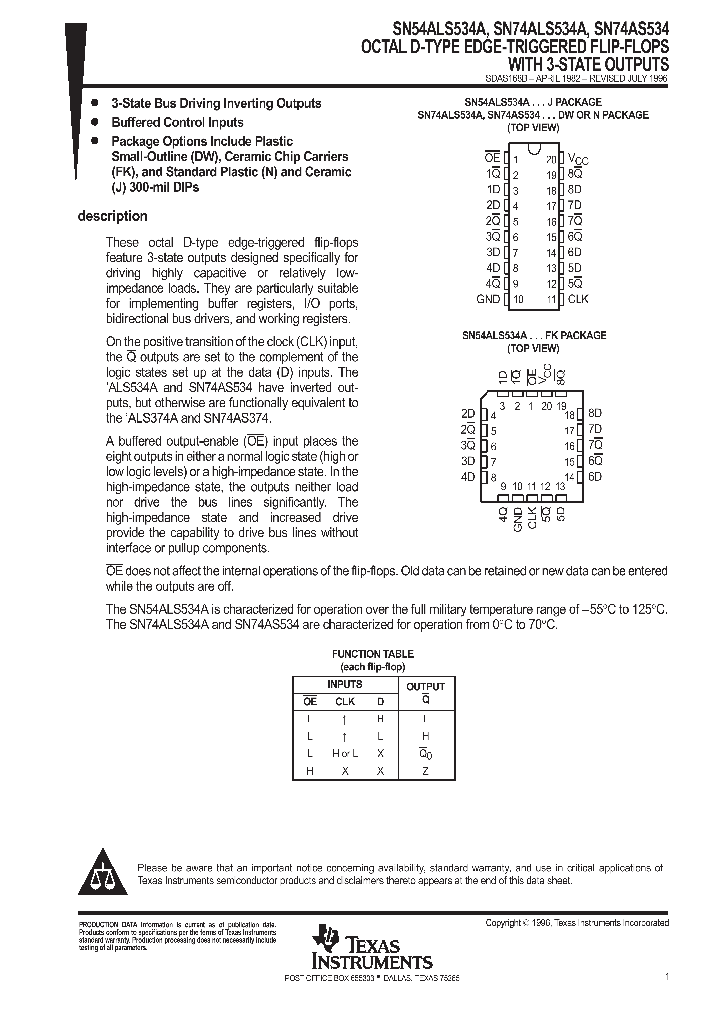 SN74AS534N_9082600.PDF Datasheet