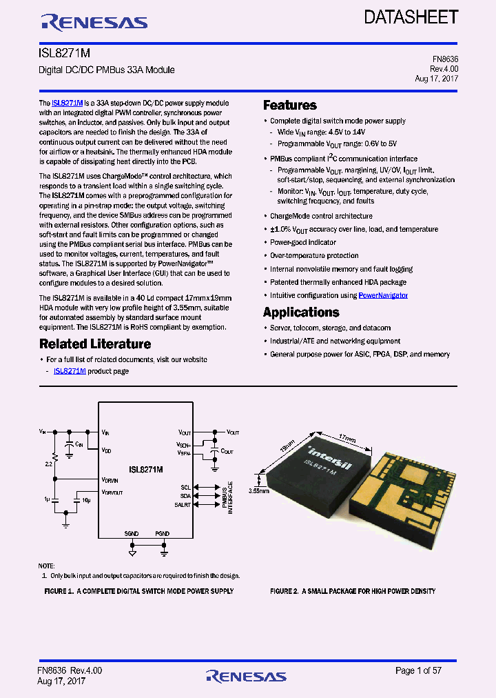ISL8271MAIRZ_9083427.PDF Datasheet
