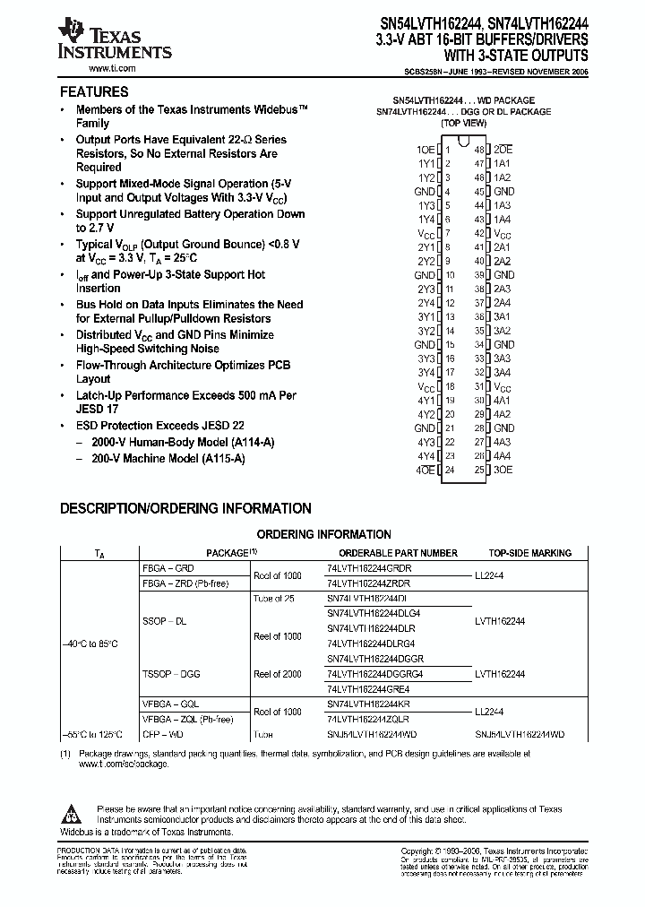 SNJ54LVTH162244WD_9083714.PDF Datasheet