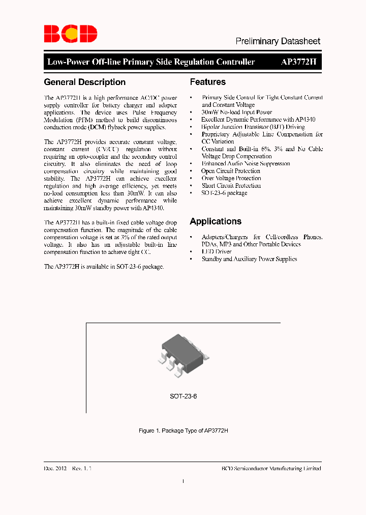 AP3772HCK6TR-G1_9083730.PDF Datasheet