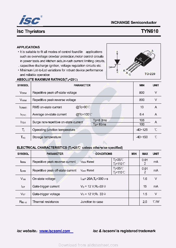 TYN610_9084353.PDF Datasheet
