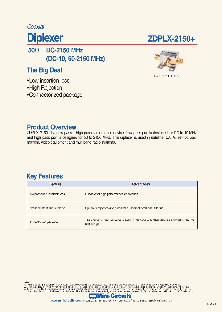 ZDPLX-2150_9084881.PDF Datasheet