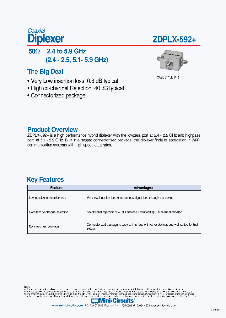 ZDPLX-592_9084883.PDF Datasheet