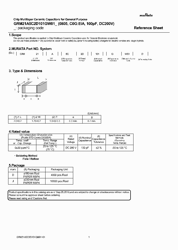GRM21A5C2D101GW01_9085139.PDF Datasheet