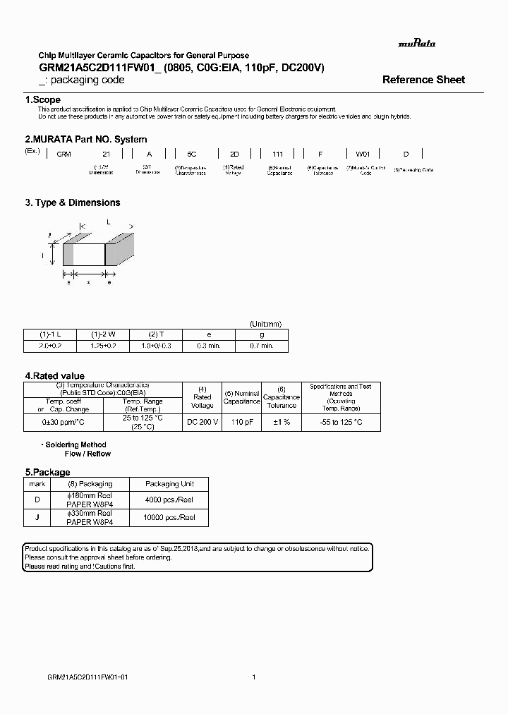 GRM21A5C2D111FW01_9085140.PDF Datasheet