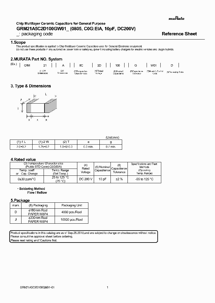 GRM21A5C2D100GW01_9085137.PDF Datasheet