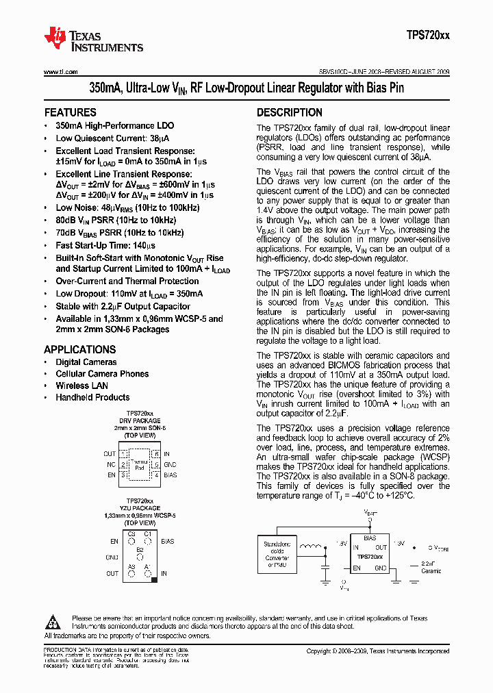 TPS720105YZUT_9085194.PDF Datasheet