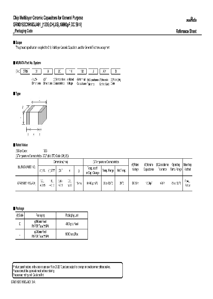 GRM3192C1H183JA01_9085364.PDF Datasheet