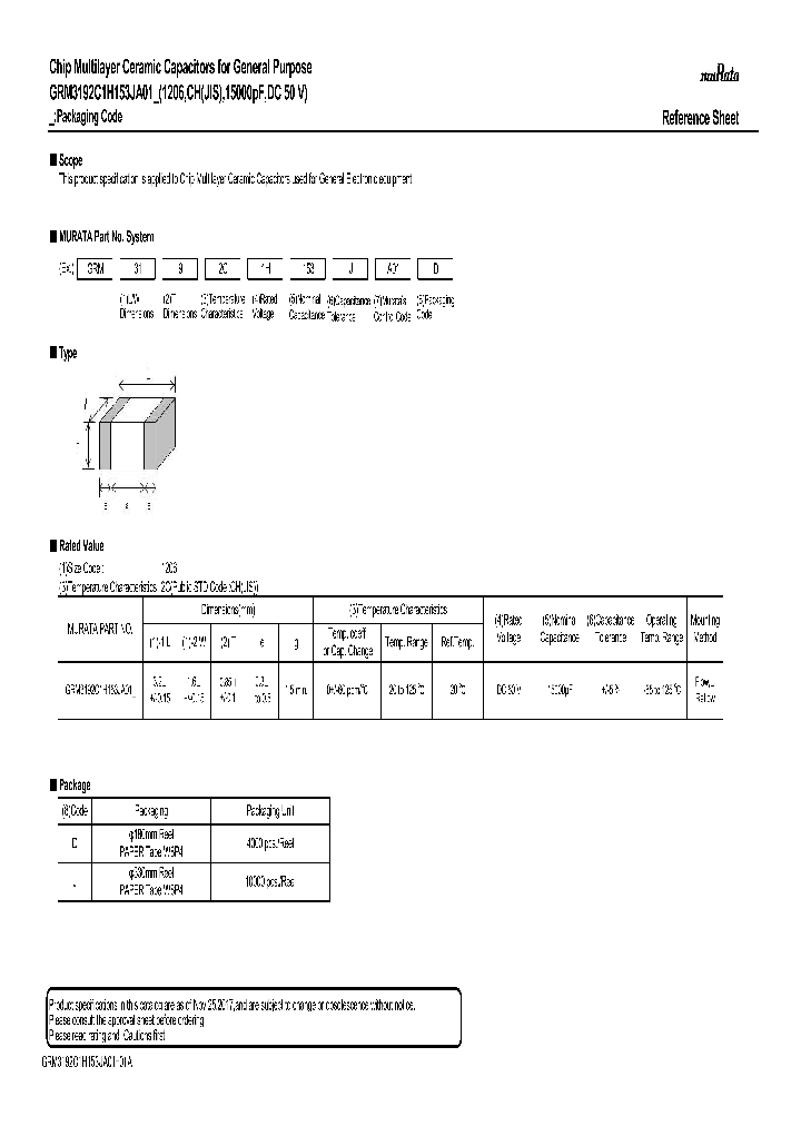 GRM3192C1H153JA01_9085363.PDF Datasheet