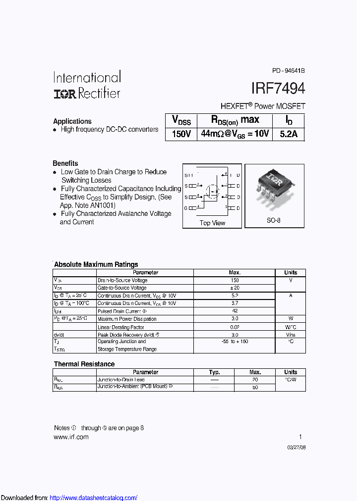 IRF7494TR_9086091.PDF Datasheet