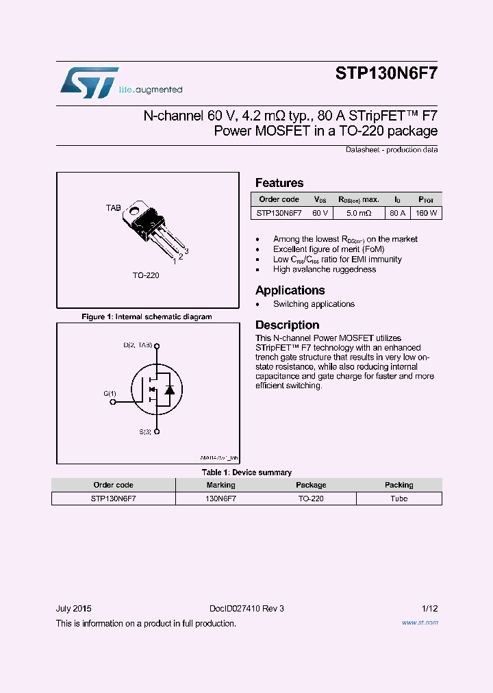 STP130N6F7_9086219.PDF Datasheet