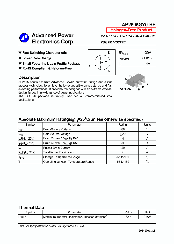 AP2605GY0-HF-16_9086567.PDF Datasheet