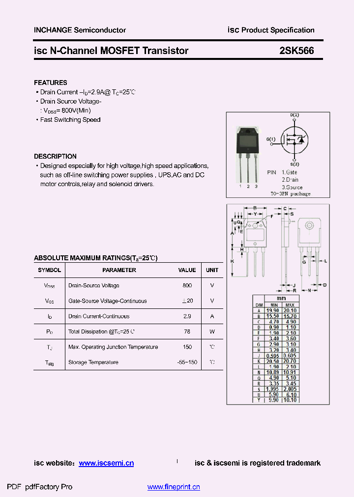 2SK566_9086720.PDF Datasheet