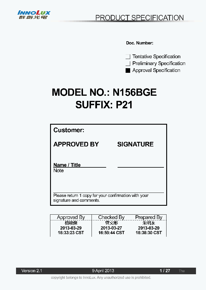 N156BGE-P21_9086976.PDF Datasheet