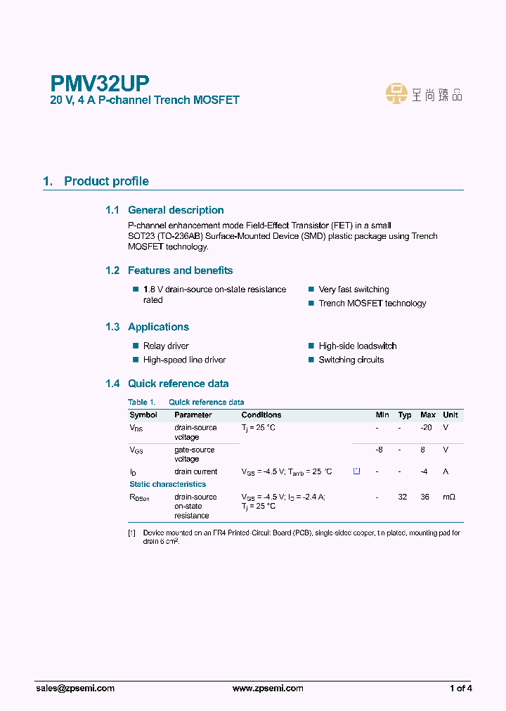 PMV32UP_9086969.PDF Datasheet