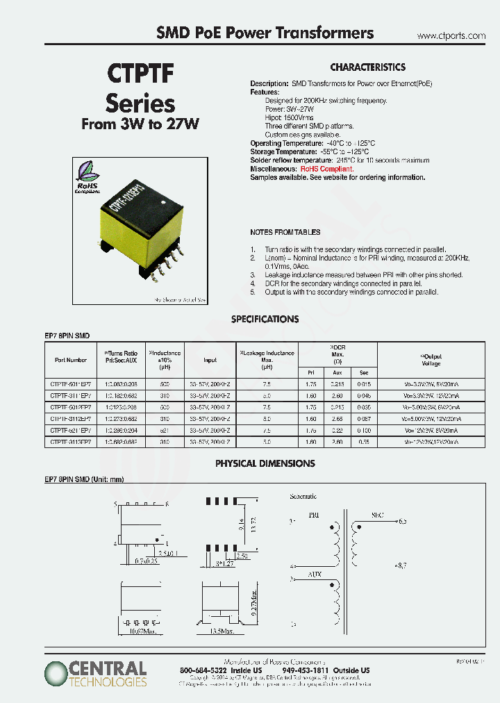 CTPTF-1611EP10_9087053.PDF Datasheet