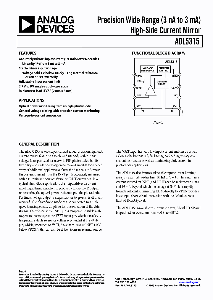 ADL5315_9087839.PDF Datasheet