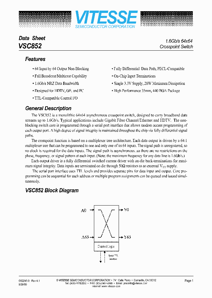 VSC852TP_9087898.PDF Datasheet