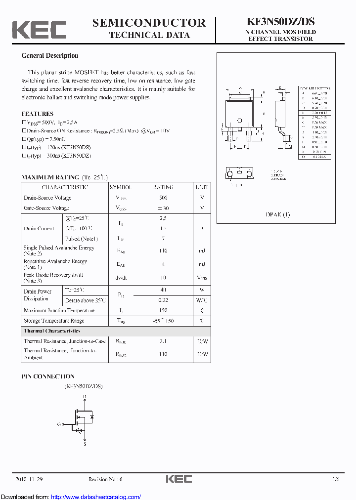 KF3N50DS_9088093.PDF Datasheet