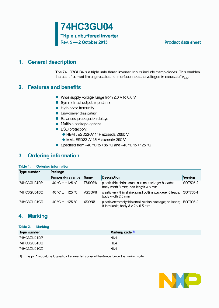 74HC3GU04GD_9088149.PDF Datasheet