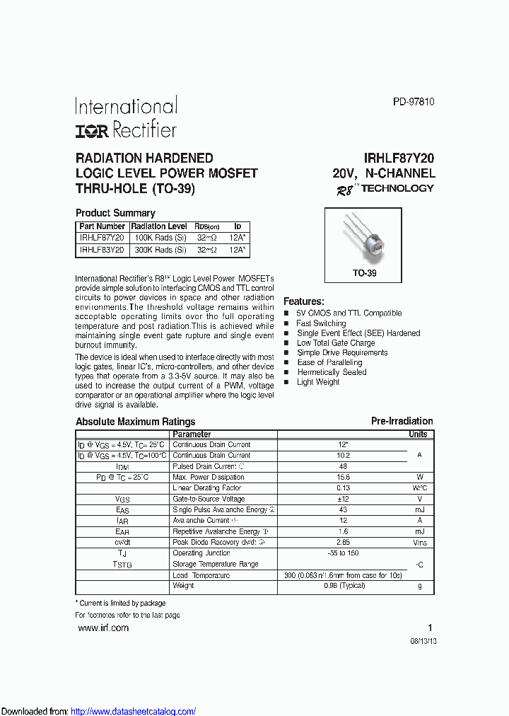 IRHLF87Y20_9088302.PDF Datasheet