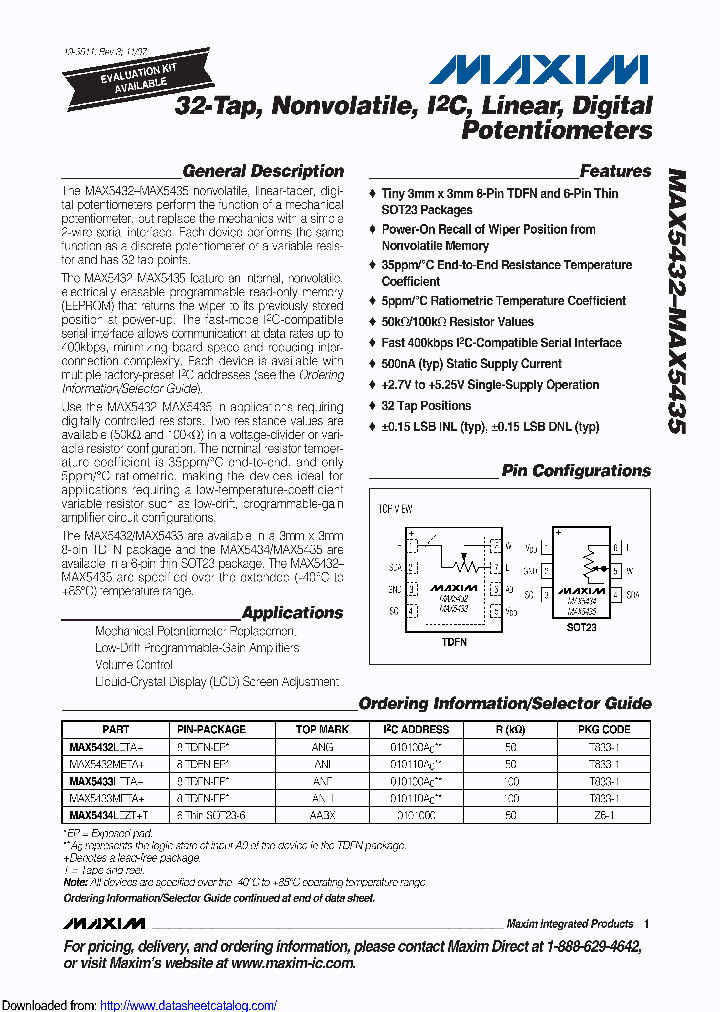 MAX5434NEZT_9088554.PDF Datasheet
