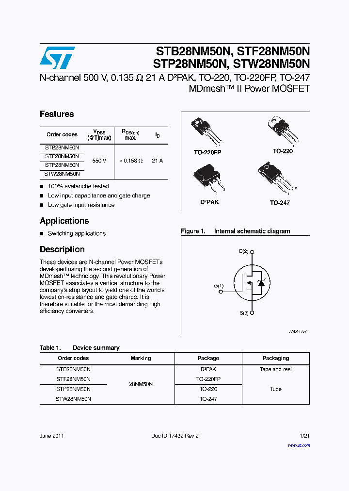STB28NM50N_9088635.PDF Datasheet