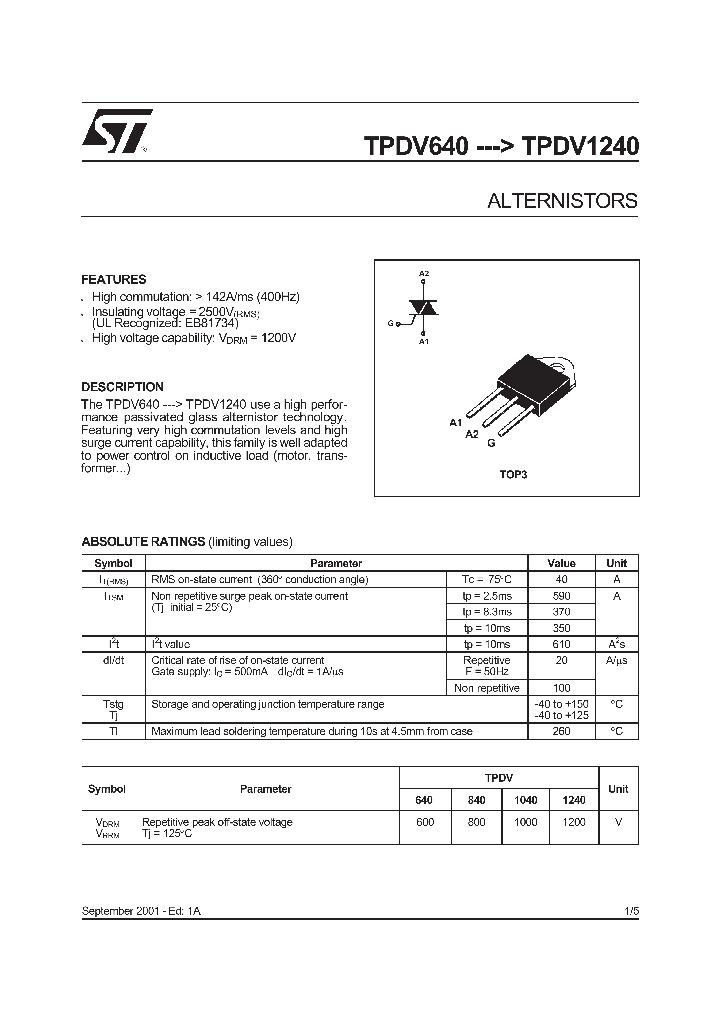 TPDV840_9088893.PDF Datasheet