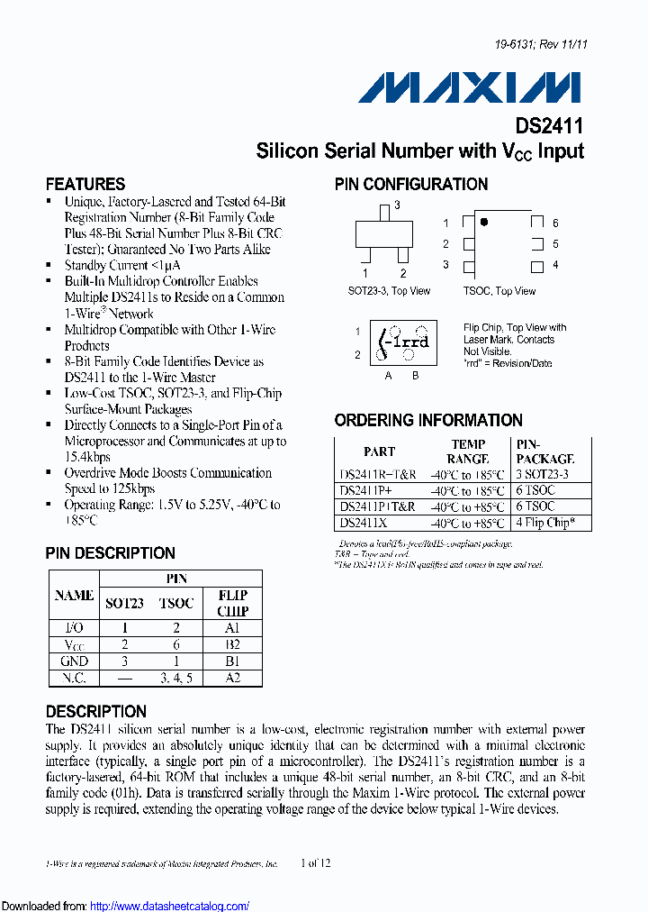 DS2411R-105-B5CAT_9089727.PDF Datasheet
