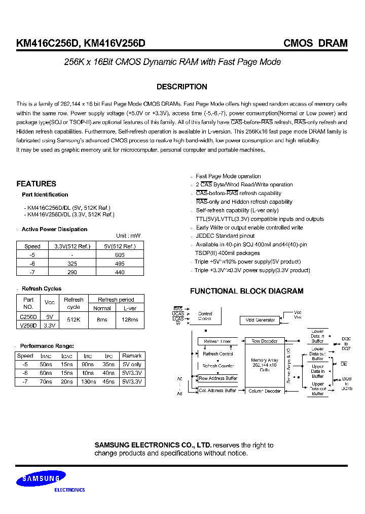 KM416C256DLJ-7_9089800.PDF Datasheet