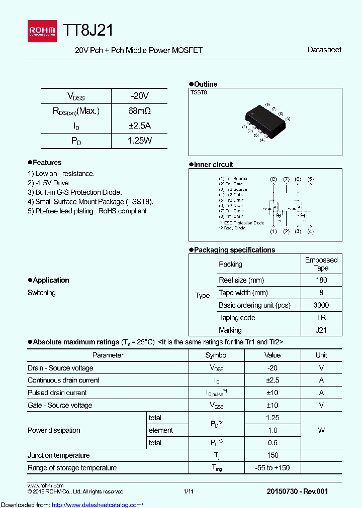 TT8J21TR_9090464.PDF Datasheet