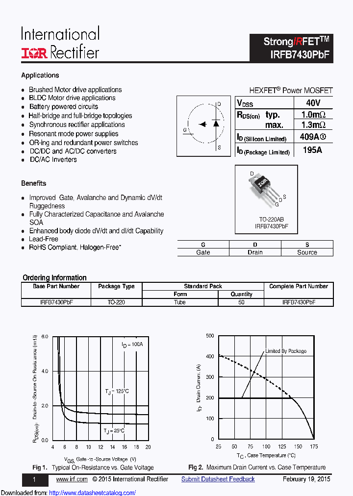 IRFB7430PBF_9090788.PDF Datasheet
