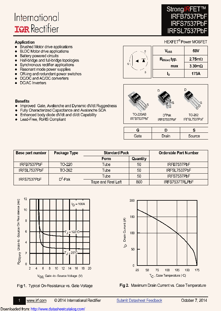 IRFB7537_9090805.PDF Datasheet
