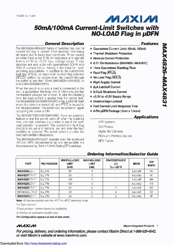 MAX4827ELTT_9091146.PDF Datasheet