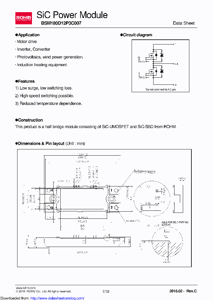 BSM180D12P3C007_9091562.PDF Datasheet