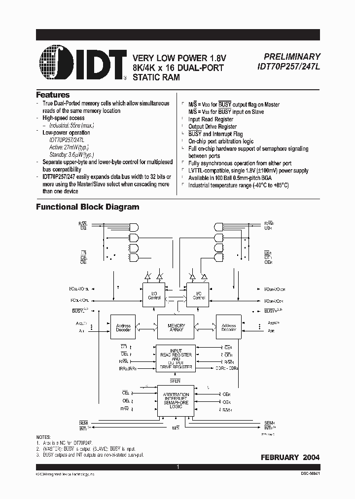 IDT70P247L55BYI_9092455.PDF Datasheet