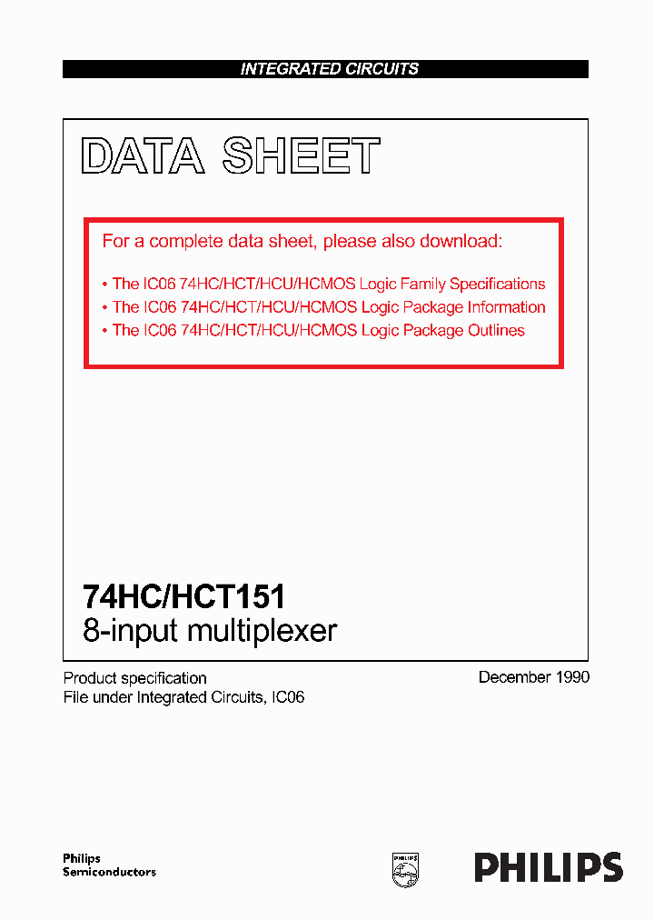 74HCHCT151_9092732.PDF Datasheet