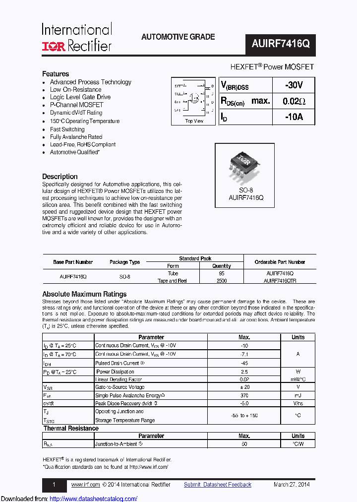 AUIRF7416Q_9092792.PDF Datasheet