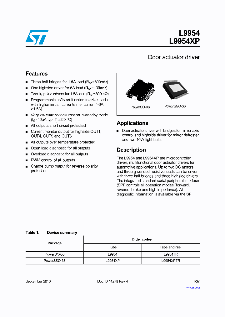 L9954XP_9093108.PDF Datasheet