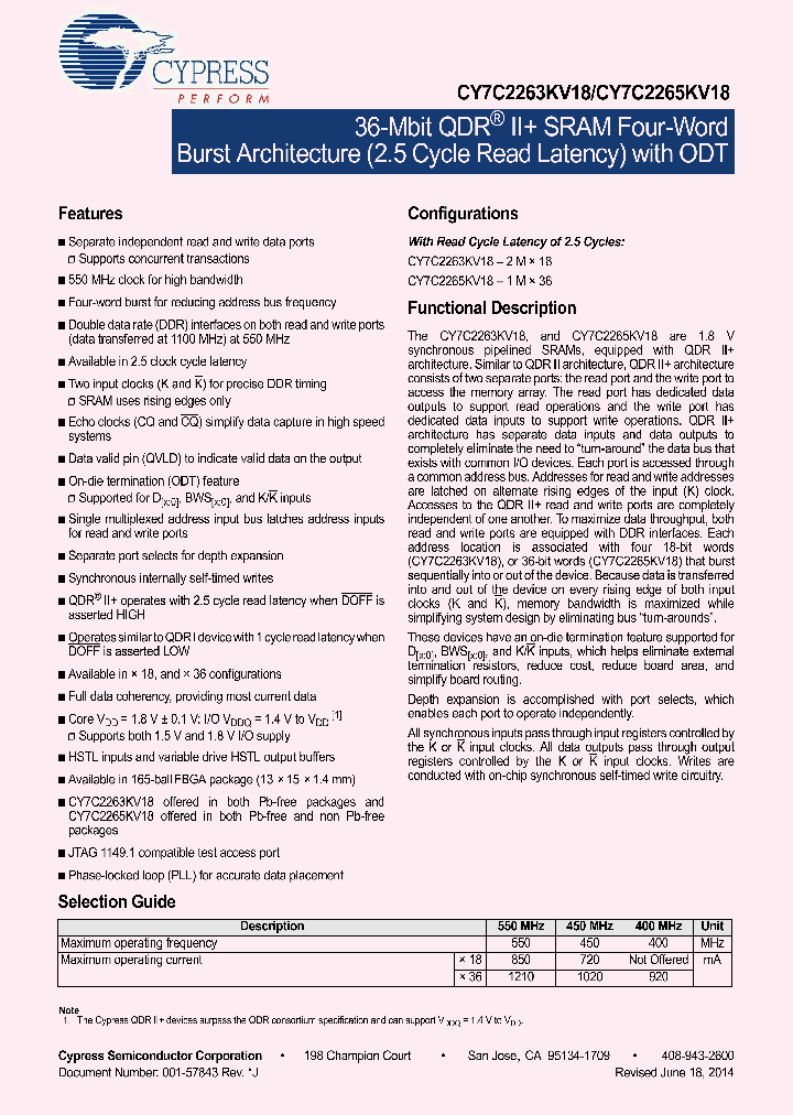 CY7C2263KV18-450BZXI_9093204.PDF Datasheet