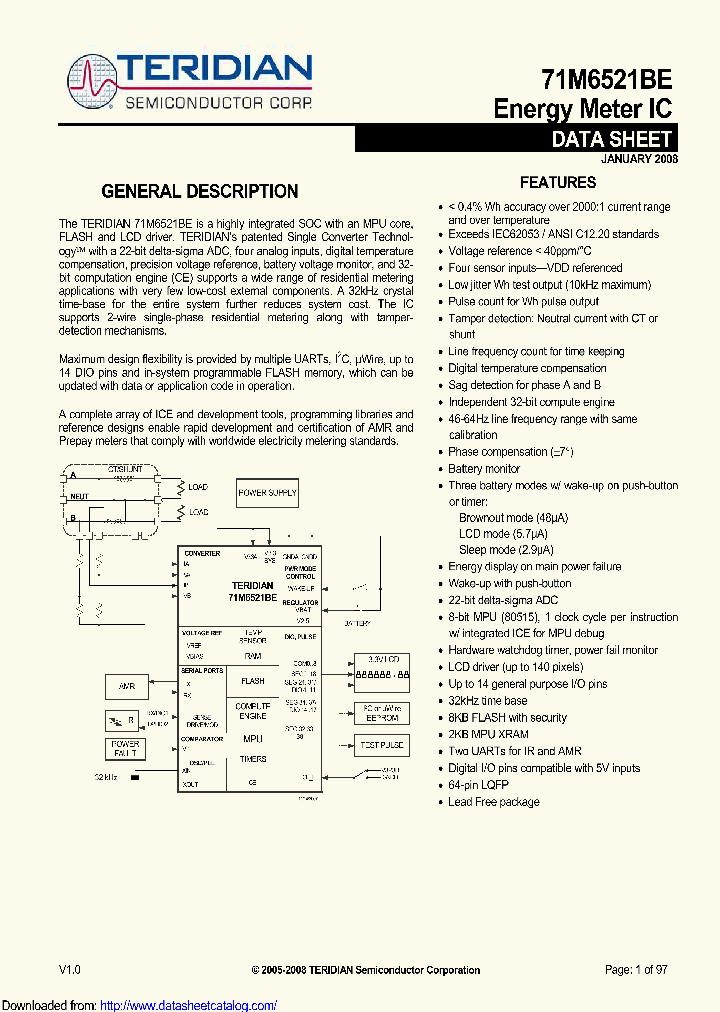 71M6521BE-IGTF_9093601.PDF Datasheet
