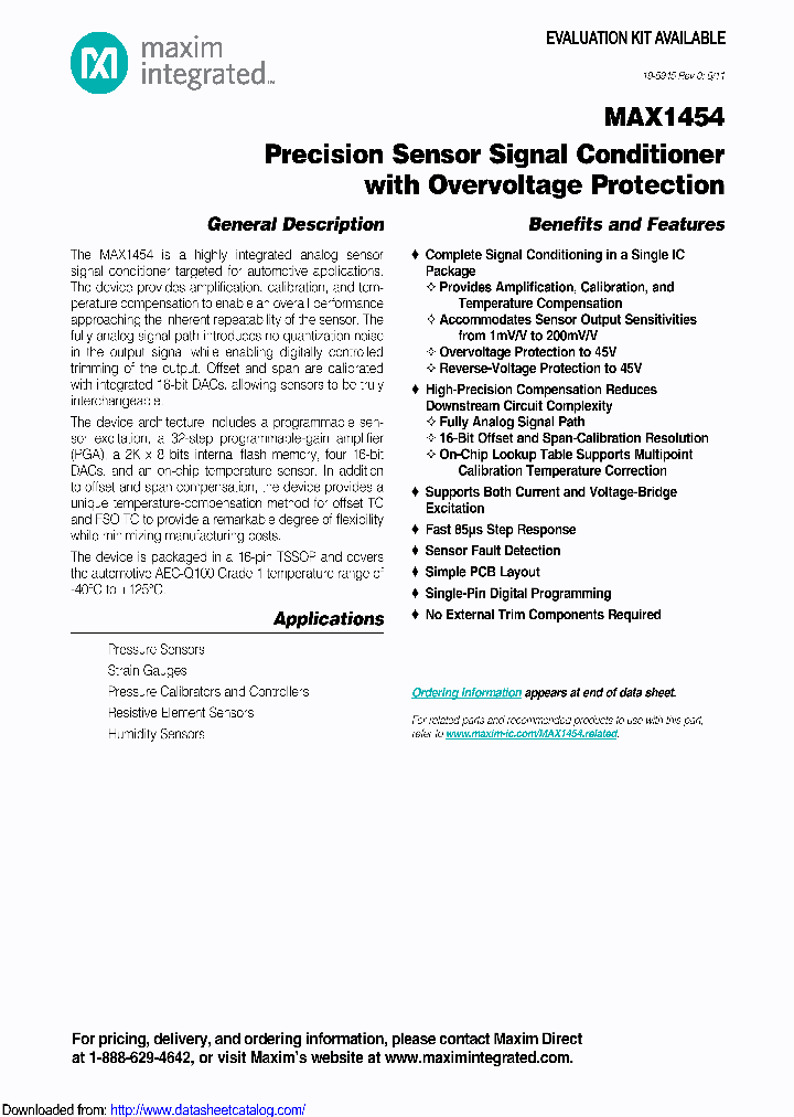MAX1454AUEVT_9093692.PDF Datasheet