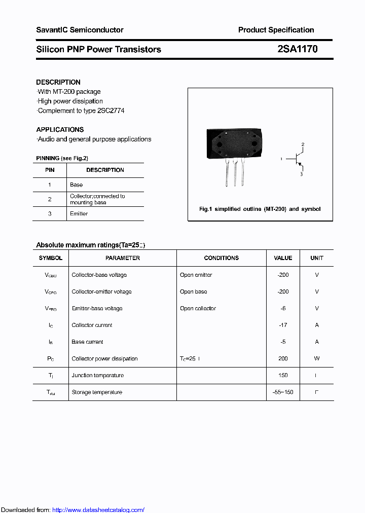 2SA1170_9093807.PDF Datasheet
