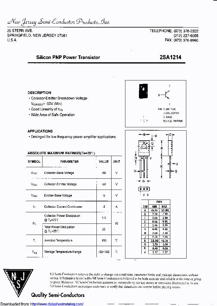 2SA1214_9093809.PDF Datasheet